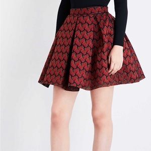 MAJE Paris high waist lace skirt